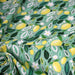Tissu popeline coton vert, Citrons & feuilles de citronnier, collection SICILIA - TissusPapi.com