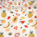 Tissu popeline coton les mini fruits d'été, collection SICILIA - TissusPapi.com