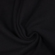 Tissu lainage bleu nuit presque noir, tissage fins carreaux, fabrication française - TissusPapi.com