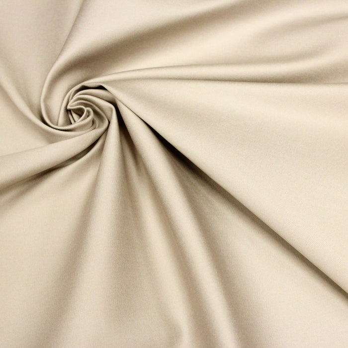 Tissu toile jean denim élasthanne grège 140cm de large - Fabrication italienne