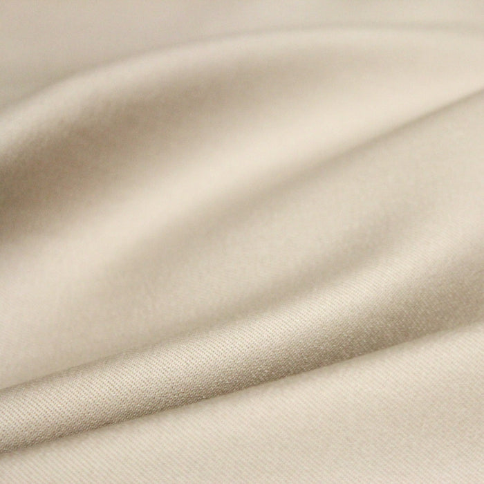 Tissu toile jean denim élasthanne grège 140cm de large - Fabrication italienne