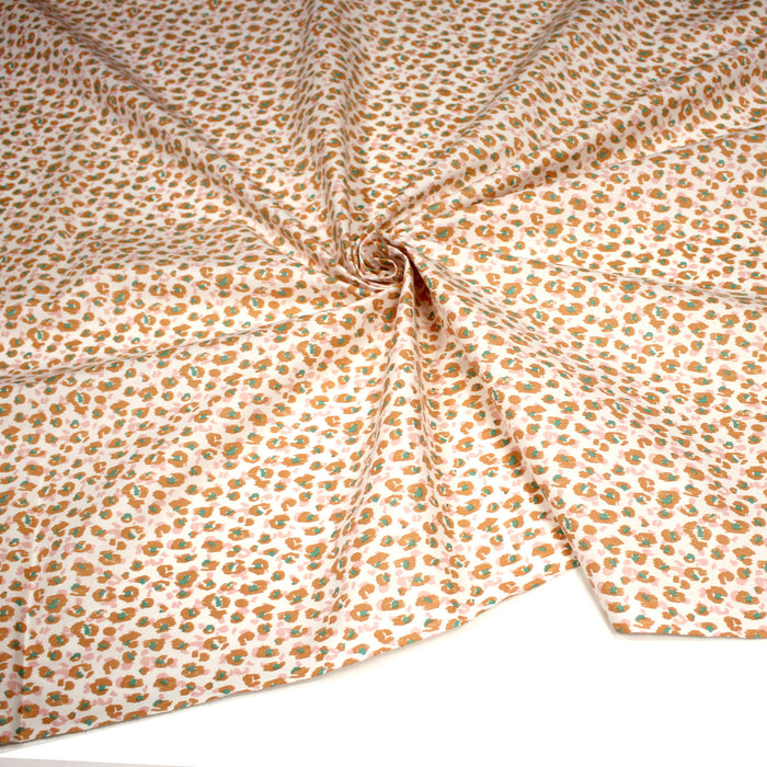 Tissu cotonnade LEOPARD, trois teintes disponibles - OEKO-TEX