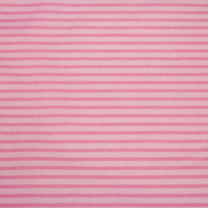 Tissu cotonnade aux rayures roses - TissusPapi.com