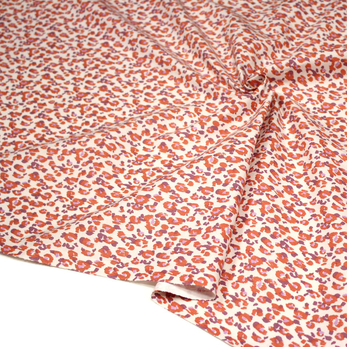 Tissu cotonnade LEOPARD, trois teintes disponibles - OEKO-TEX