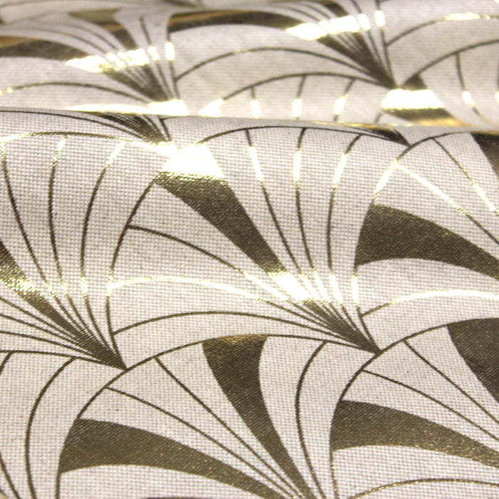 Tissu de coton demi-natté Motif Art déco - OEKO-TEX