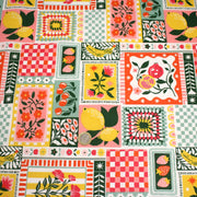 Tissu cotonnade CITRONS, FRUITS ET VICHY MULTICO - COLLECTION SICILIA - OEKO - TEX STANDARD 100 - TissusPapi.com