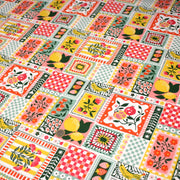Tissu cotonnade CITRONS, FRUITS ET VICHY MULTICO - COLLECTION SICILIA - OEKO - TEX STANDARD 100 - TissusPapi.com