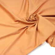 Tissu gabardine sergé uni couleur Orange argile - ON DESTOCKE ! - TissusPapi.com