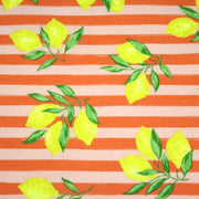 Tissu cotonnade RAYURES et CITRONS : 3 couleurs disponibles - COLLECTION SICILIA - OEKO - TEX STANDARD 100 - TissusPapi.com
