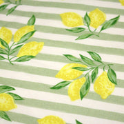 Tissu cotonnade RAYURES et CITRONS : 3 couleurs disponibles - COLLECTION SICILIA - OEKO - TEX STANDARD 100 - TissusPapi.com