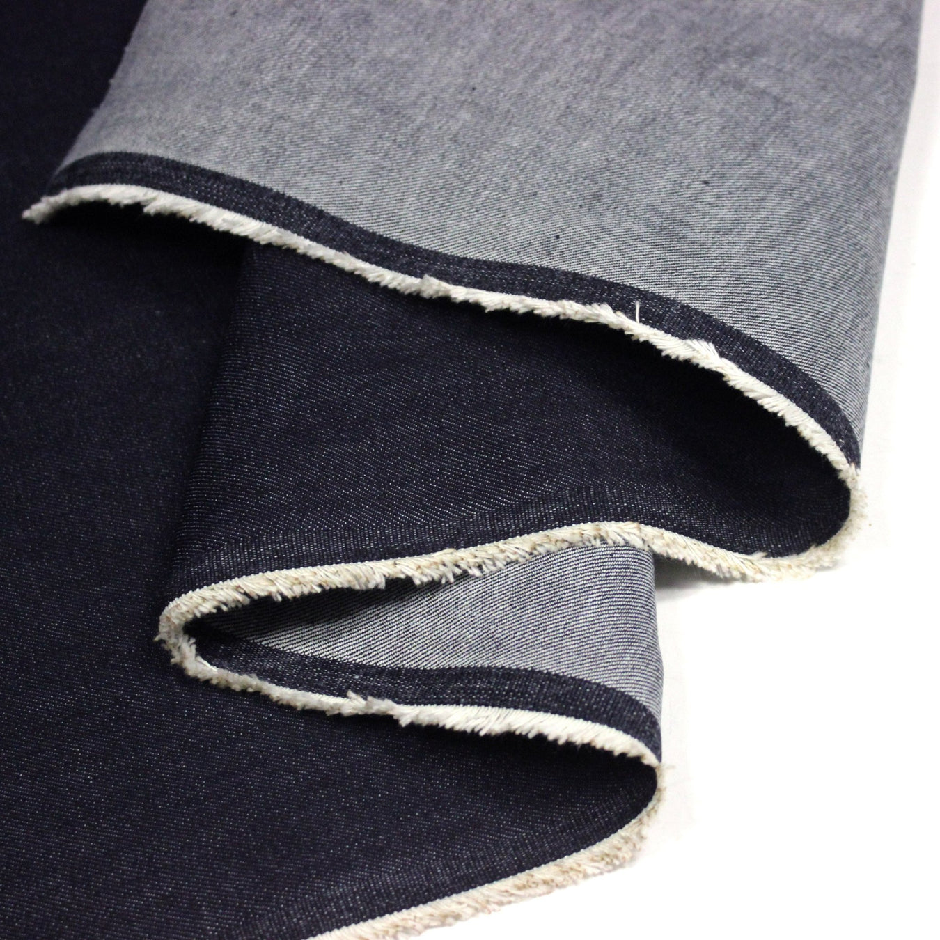 Tissu denim japonais KUROKI brut 100% coton bleu nuit - Fabrication japonaise - TissusPapi.com
