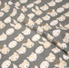 Tissu popeline coton KAWAI gris aux animaux crème - TissusPapi.com