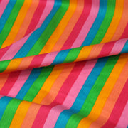 Tissu cotonnade RIVIERA aux larges rayures muticolores 15mm - Collection SICILIA - TissusPapi.com
