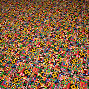 Tissu cotonnade motif WAX géométrique très coloré - OEKO - TEX STANDARD 100 - TissusPapi.com