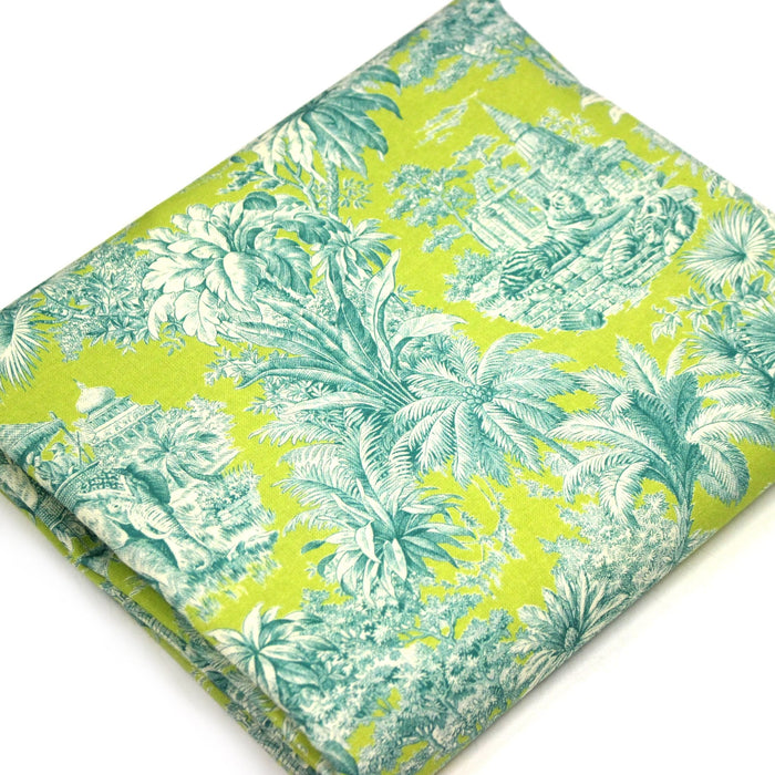 Tissu coton TOILE DE JOUY illustrations indiennes, nombreuses couleurs estivales ! - TissusPapi.com