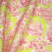 Tissu coton TOILE DE JOUY illustrations indiennes, nombreuses couleurs estivales ! - TissusPapi.com
