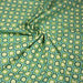 Tissu popeline coton vert aux formes géométriques vertes et jaunes - TissusPapi.com