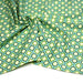 Tissu popeline coton vert aux formes géométriques vertes et jaunes - TissusPapi.com