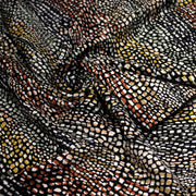 Tissu Viscose fluide COBRA aux écailles multicolores - OEKO - TEX - TissusPapi.com