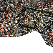 Tissu Viscose fluide COBRA aux écailles multicolores - OEKO - TEX - TissusPapi.com