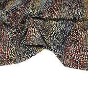 Tissu Viscose fluide COBRA aux écailles multicolores - OEKO - TEX - TissusPapi.com