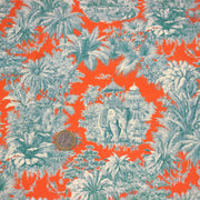 Tissu coton TOILE DE JOUY illustrations indiennes, nombreuses couleurs estivales ! - TissusPapi.com