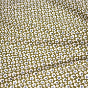 Tissu cotonnade fleurs japonaises géométriques : bleu, jaune, vert, rouge - OEKO - TEX - TissusPapi.com