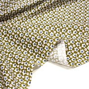 Tissu cotonnade fleurs japonaises géométriques : bleu, jaune, vert, rouge - OEKO - TEX - TissusPapi.com