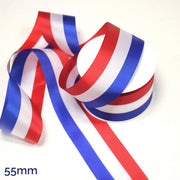 Ruban tricolore français bleu blanc rouge pour médailles, inaugurations et écharpes tricolores - TissusPapi.com