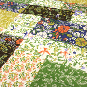 Tissu Matelassé coton au patchwork de motifs fleuris et verso fleuri écru - OEKO - TEX - TissusPapi.com