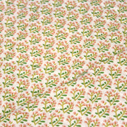 Tissu Matelassé coton au patchwork de motifs fleuris et verso fleuri écru - OEKO - TEX - TissusPapi.com