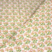 Tissu Matelassé coton au patchwork de motifs fleuris et verso fleuri écru - OEKO - TEX - TissusPapi.com