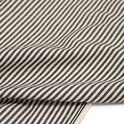 Tissu coton rustique rayé 3mm : Noir/écru ou Rouge/écru - TissusPapi.com