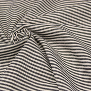 Tissu coton rustique rayé 3mm : Noir/écru ou Rouge/écru - TissusPapi.com