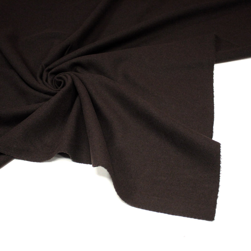 Tissu Drap de laine marron chocolat - TissusPapi.com