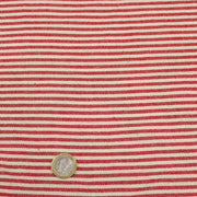 Tissu coton rustique rayé 3mm : Noir/écru ou Rouge/écru - TissusPapi.com