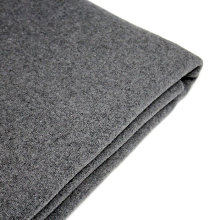Tissu velours de laine gris souris - Fabrication italienne