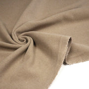 Tissu velours de laine marron Cappuccino - Fabrication italienne - TissusPapi.com
