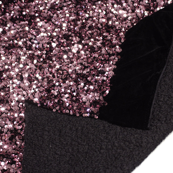 Tissu Sequin paillettes sur velours, nombreuses couleurs !