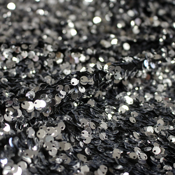 Tissu Sequin paillettes sur velours, nombreuses couleurs !