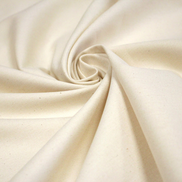 Tissu gabardine coton écru, COLLECTION SIGNATURE - OEKO-TEX STANDARD 100