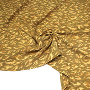 Tissu Viscose fluide MONIQUE faux - uni léopard vert & bronze - OEKO - TEX - TissusPapi.com