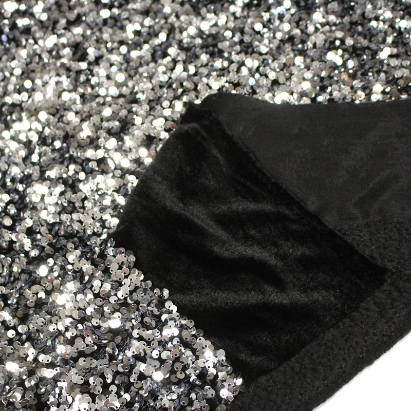 Tissu Sequin paillettes sur velours, nombreuses couleurs ! - TissusPapi.com