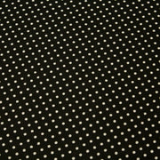 Tissu coton POLKA DOT noir et pois écrus 2mm - TissusPapi.com
