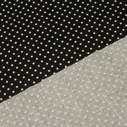 Tissu coton POLKA DOT noir et pois écrus 2mm - TissusPapi.com