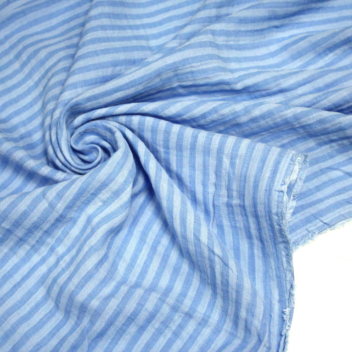 Tissu double gaze coton RAYURES recto verso : nombreuses couleurs ! OEKO - TEX - TissusPapi.com