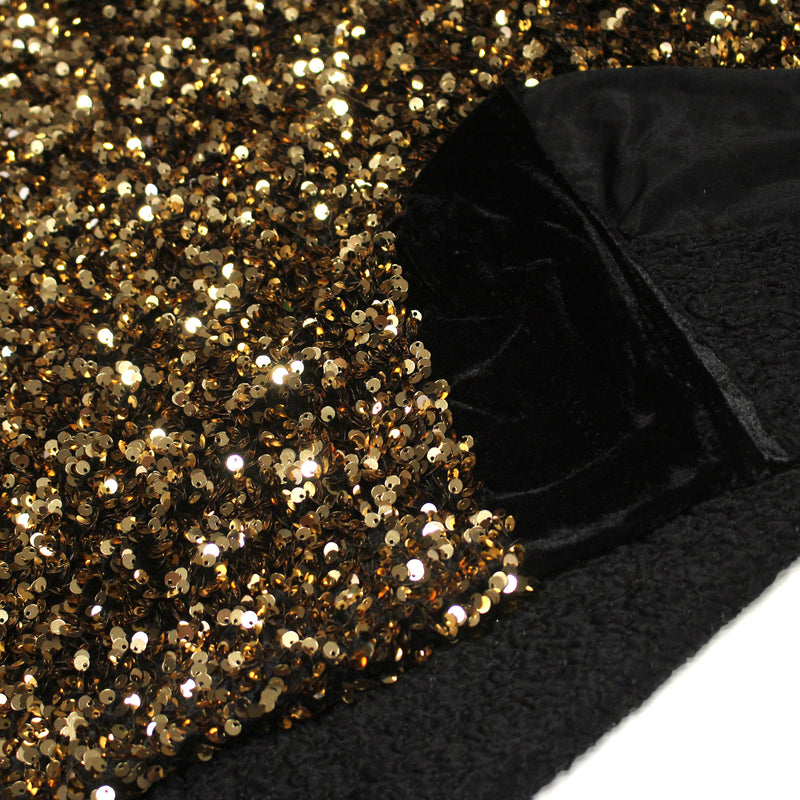 Tissu Sequin paillettes sur velours, nombreuses couleurs ! - TissusPapi.com
