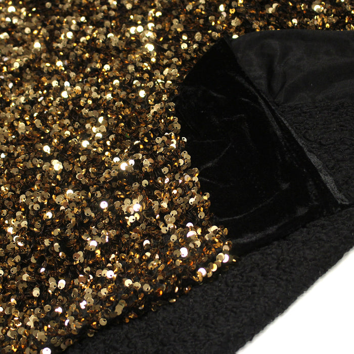 Tissu Sequin paillettes sur velours, nombreuses couleurs !