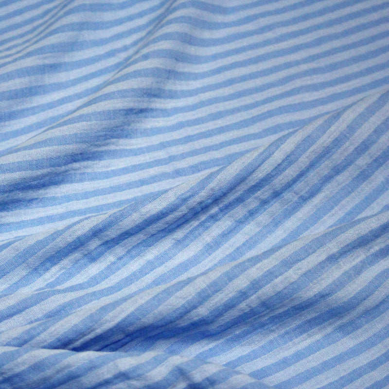Tissu double gaze coton RAYURES recto verso : nombreuses couleurs ! OEKO - TEX - TissusPapi.com