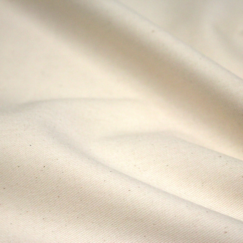 Tissu gabardine coton écru, COLLECTION SIGNATURE - OEKO - TEX STANDARD 100 - TissusPapi.com